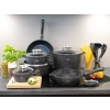 ZESTAW GARNKÓW CERAMICZNO MARMURKOWYCH NA INDUKCJE 17 ELE ZL-8536
